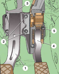  Педальный узел Skoda Fabia