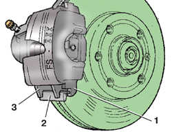  Тормозной механизм переднего колеса типа FS III Skoda Fabia